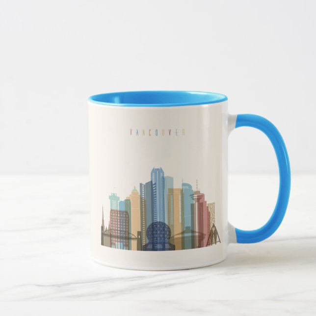 Taza Horizonte de la ciudad de Vancouver, Canadá el | (Derecha)