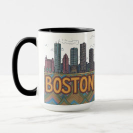 Taza Horizonte urbano de la ciudad de Boston, Boston Ma