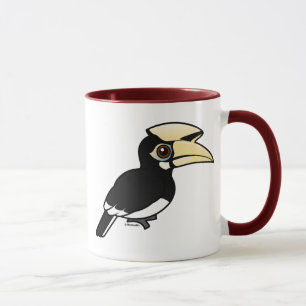 Taza Hornbill de varios colores oriental