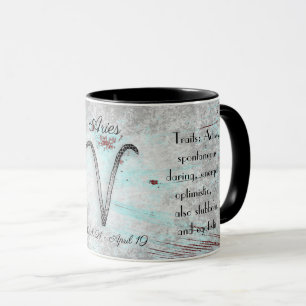 Taza Horóscopo Rótulo Aries