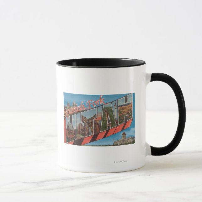 Taza Horquilla española, Utah - Escenas de letras grand (Derecha)