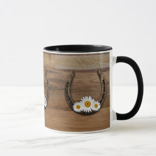 Taza Horseshoes Country Style Mug