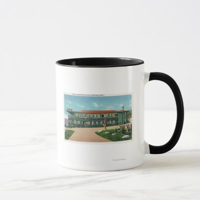 Taza Hotel Whitcomb Summit y Souvenir Ver Tiendas (Derecha)