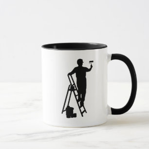 Taza House Painter Silhouette Mug