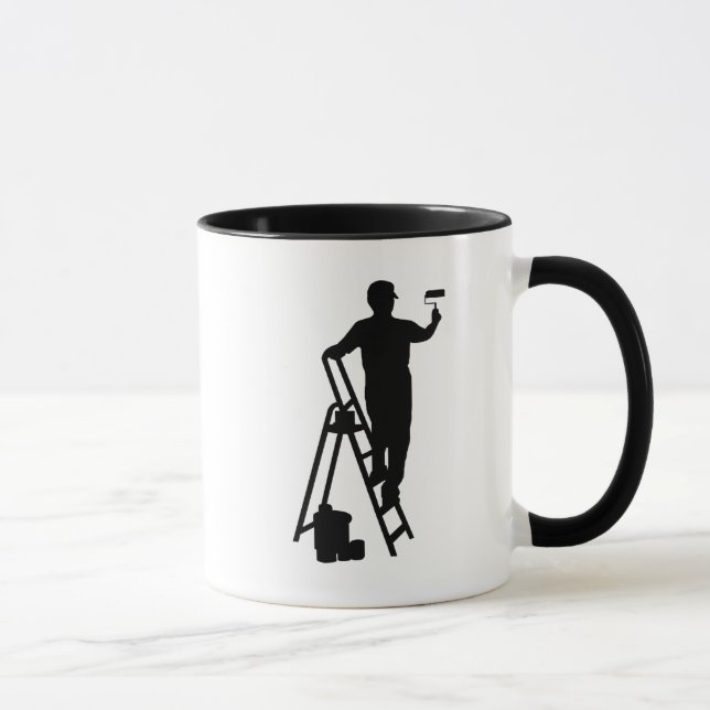 Taza House Painter Silhouette Mug (Derecha)