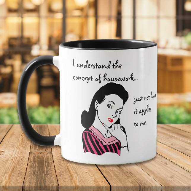 Taza Housework Concept Funny (Subido por el creador)