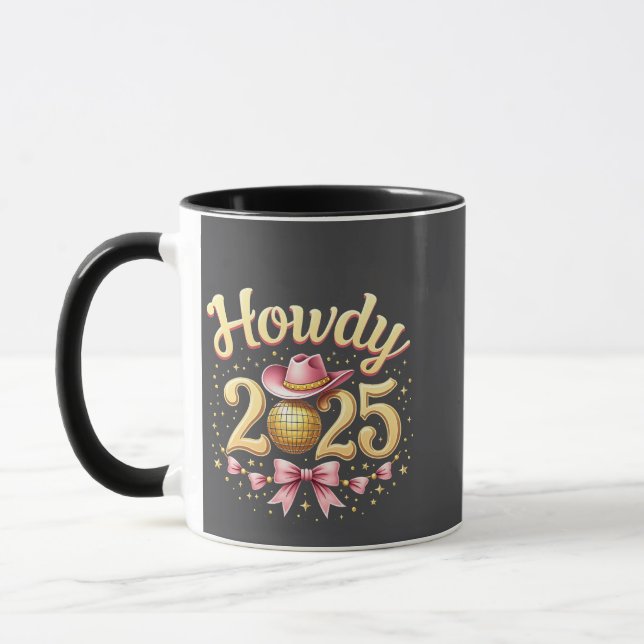 Taza Howdy 2025 New Year Eve Cowboy Western (Izquierda)