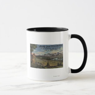 Taza Howdy (escena de la montaña y de la pradera)