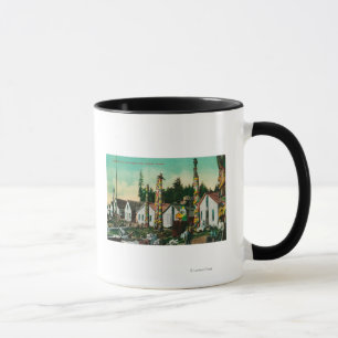 Taza Howkan, pueblo de Alaska y tótemes indios