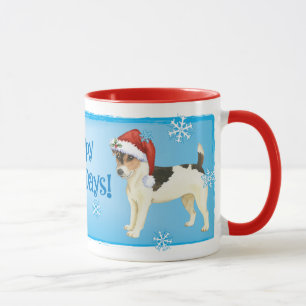 Taza Howlidays feliz Russell Terrier
