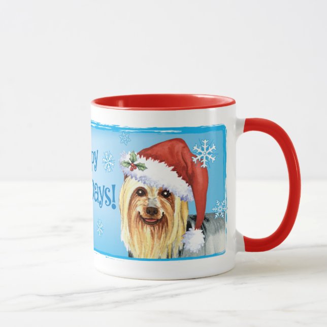 Taza Howlidays feliz Terrier sedoso (Derecha)