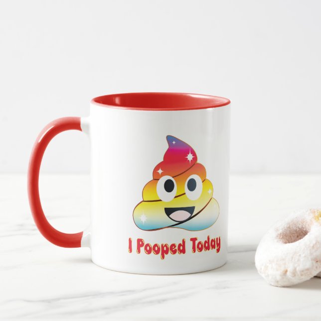 Taza hoy defecé (Con donut)
