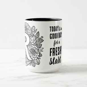 Taza Hoy es un buen día nuevo comienzo de cita motivaci