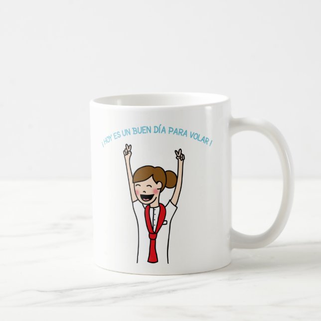 taza Hoy es un buen día para volar (Derecha)