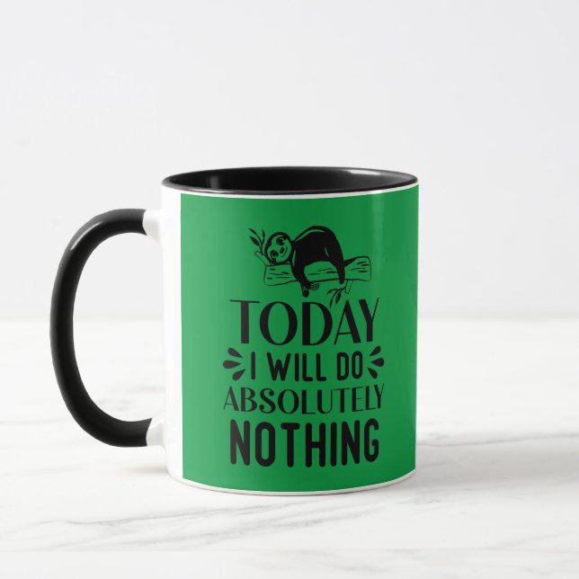 Taza Hoy no haré absolutamente nada (Izquierda)