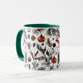 Taza hristmas/Yule Mugs | Gótico, pagano, festividad nó