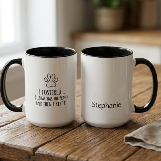 Taza Huella de garra de fracaso en el cuidado temporal