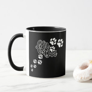 Taza Huella de Perros de Fur Dad
