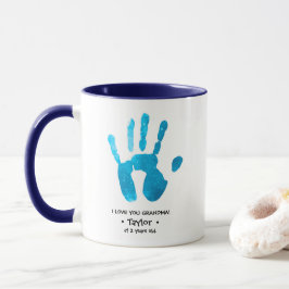 Taza Huella electrónica personalizado Te amo Abuela Per