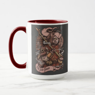 Taza Huella vintage de Cat Knight