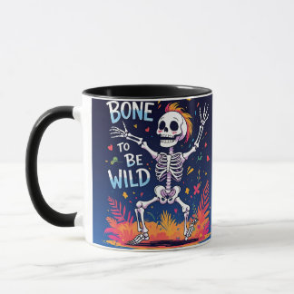Taza Hueso para ser salvaje | Esqueleto bailarín de Hal
