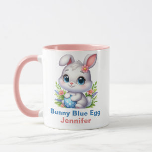 Taza Huevo azul Bunny