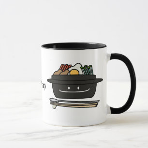 Taza Huevo coreano de las verduras del namul del cuenco