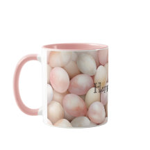 Huevos de Pascua de color rosa melocotón