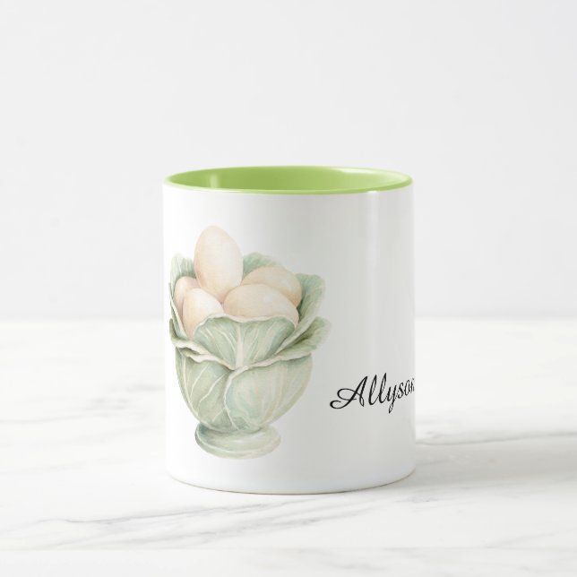 Taza Huevos en Tazón de Lechuga (Centro)