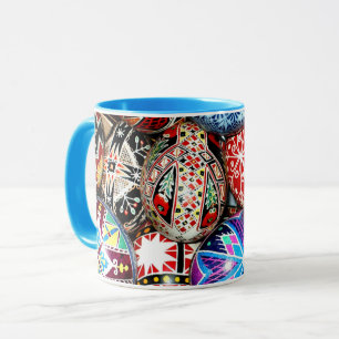 Taza Huevos ucranianos de Pascua, ornamentales y colori