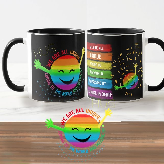 Taza HUG LGBT ORIDE Sunshine (HUG LGBT PRIDE Sunshine Mug)