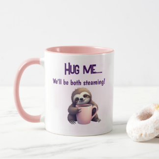 Taza Hug Me Sloth Mug - Diversión cómoda y al vapor