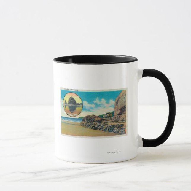 Taza Hug Point en Cannon Beach and Haystack Rock (Derecha)