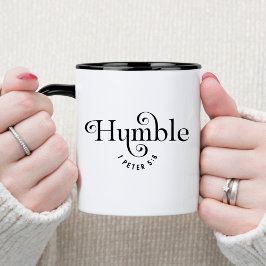 Taza Humilde Biblia versus café cristiano Mug