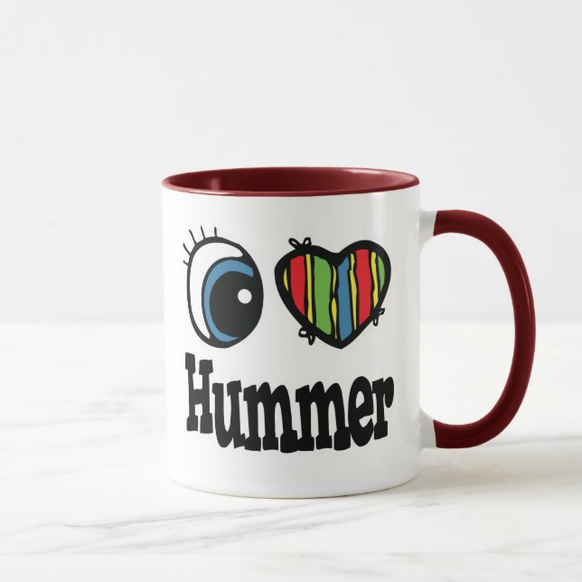 Taza Hummer de corazón (amor) (Derecha)
