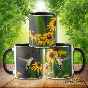 Taza Hummingbird con trompeta de rubí "In Blackeyed Sus
