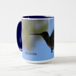 Taza Hummingbird Flying Personalized Mug