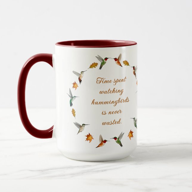 Taza Hummingbirds de otoño (Izquierda)