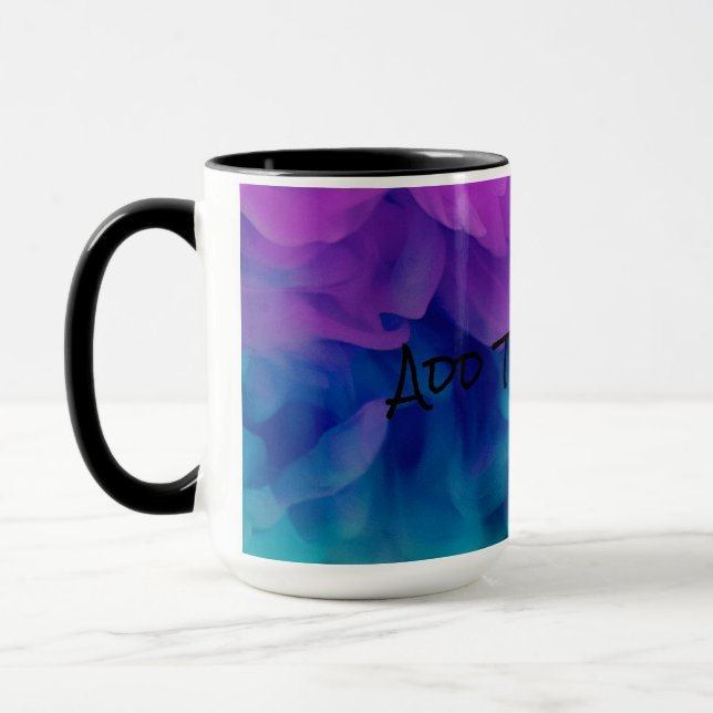 Taza Humo digital púrpura y azul (Izquierda)