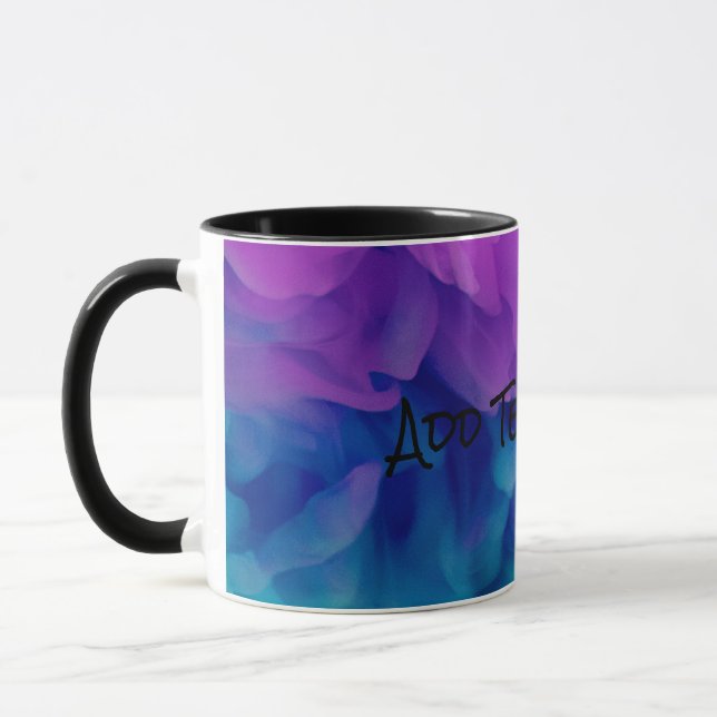 Taza Humo digital púrpura y azul (Izquierda)