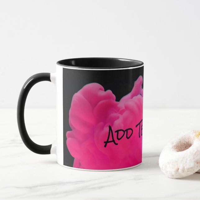 Taza Humo digital rosa y morado (Con donut)