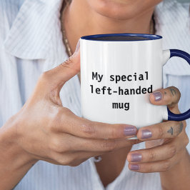 Taza Humor abundante de Novedad de peluca a la izquierd