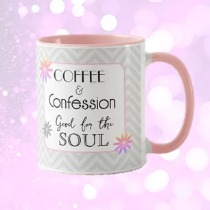 Taza ¡Humor conmovedor! Regalo de café y confesiones Mu