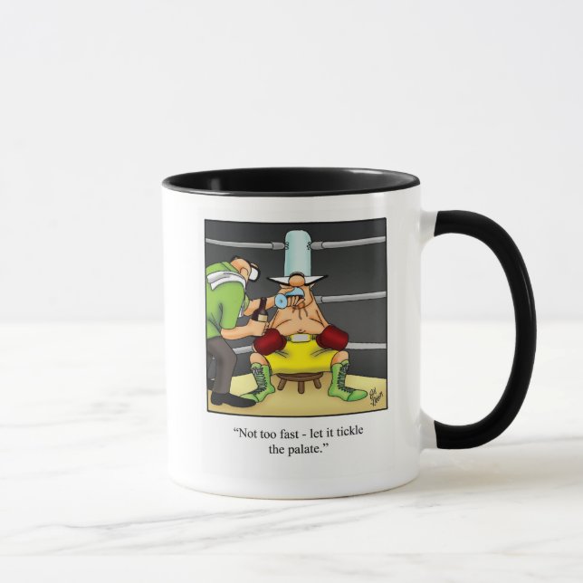 Taza Humor de boxeo regalo de peluche (Derecha)