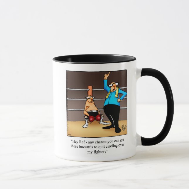 Taza Humor de boxeo regalo de peluche (Derecha)
