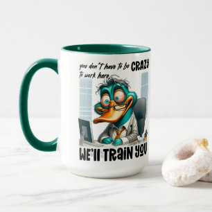 Taza Humor de entrenador de patos