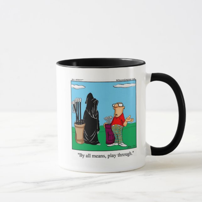 Taza Humor de golf Ringer Coffee Mug (Derecha)