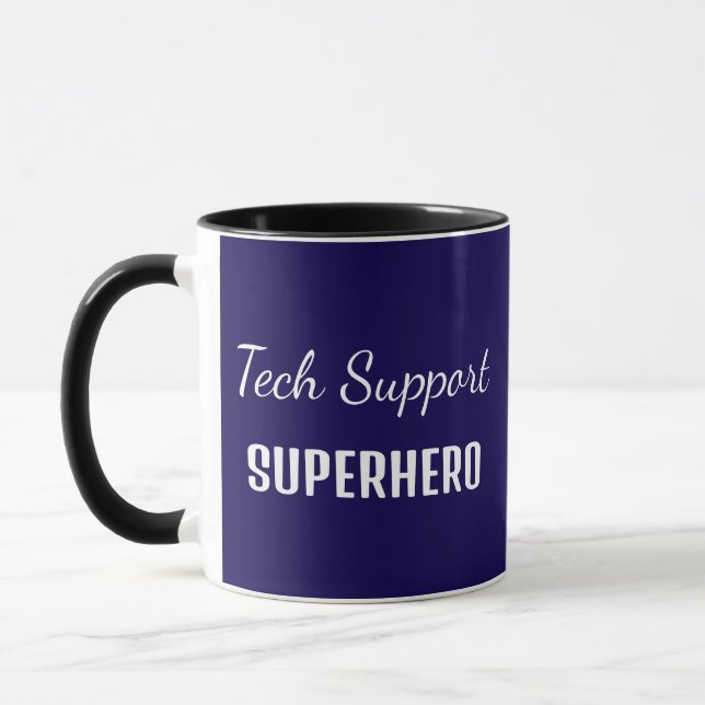 Taza Humor de ingeniero informático superhéroe de sopor (Izquierda)