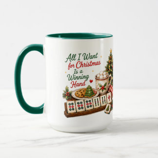 Taza Humor de Mahjong de Navidad