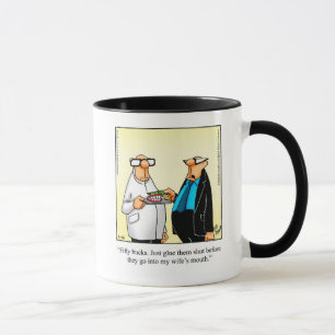 Taza Humor de matrimonio gracioso regalo de peluche